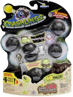 

Crashlings Series 1 Mini Figures, Monsters - 10 Pack(Multicolor)
