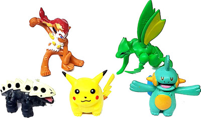 

SRVSOFT Pokemon set of 5-6(4-6cm)(Multicolor)