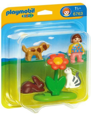 

Playmobil Girl With Pets(Green)