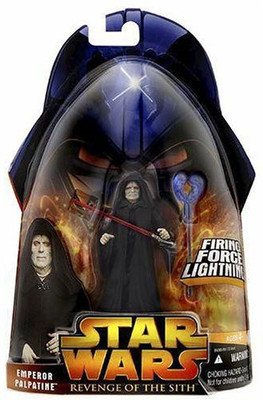 

Hasbro Star Wars Episode III 3 Revenge of the Sith EMPEROR PALPATINE Firing Force Lightning Figure #12(Multicolor)