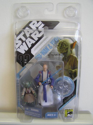 

Star Wars 30th Anniversary Exclusive McQuarrie Concept YODA & OBI WAN KENOBI from 2007 San Diego Comic Con(Multicolor)
