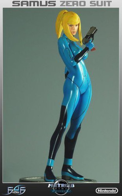 

Metroid Prime Zero Suit Samus 1/6 Scale Statue(Multicolor)