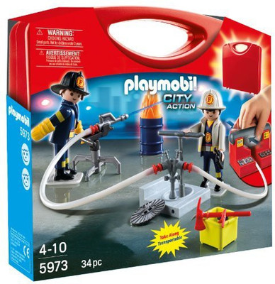 

Playmobil Carrying Case Firemen(Multicolor)