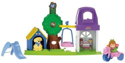 

Fisher-Price Little People Peek 'N Discover Backyard(Multicolor)