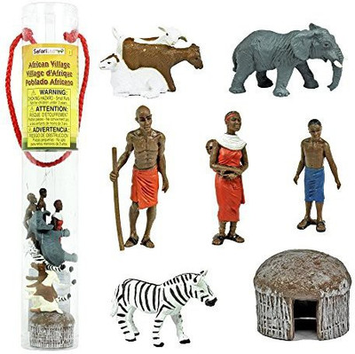

Safari Ltd Designer Toobs African Village(Multicolor)