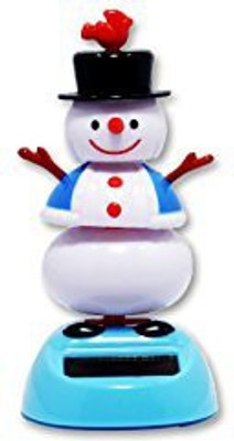 

DIYJewelryDepot Solar Powered Bobblehead Dancing Snowman(Multicolor)
