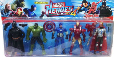 

Shop & Shoppee Super Heroes 5 in 1 Figures(Multicolor)