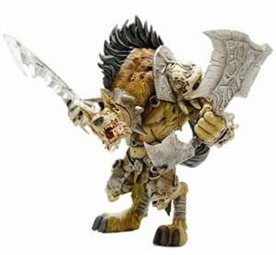 

DC Comics World of Warcraft Series 1: Gnoll Warlord: Gangris Riverpaw Action Figure(Multicolor)