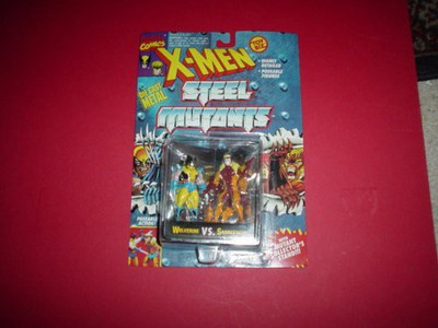 

X-Men Wolverine vs Sabretooth - Die Cast Metal Figures - 1994 - Poseable - Mutant Collector Stand - Highly Detailed - Toy Biz - Marvel - Limited Edition - Collectible(Multicolor)
