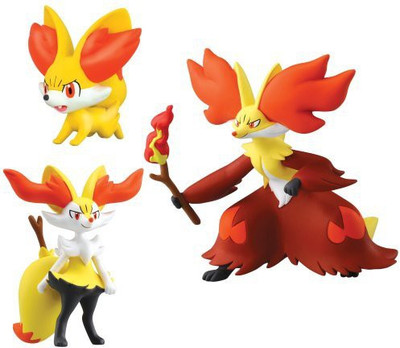 

Tomy Pokmon 3 Packfennekinbraixen And Delphox(Multicolor)