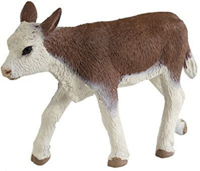 

Safari Ltd Farm Collection Hereford Calf Realistic Hand(Multicolor)