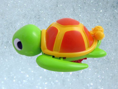 

Liberty Imports Swimming Turtle Floating Bathtub Bath For Kids(Multicolor)