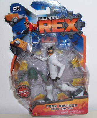 

Mattel Generator Rex Punk Busters Rex 4" In White Arctic Suit(Multicolor)