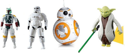 

Emob Egg Force Star Wars Super Hero Action Figure Set(Storm Trooper, Boba Fett, Yoda & BB-81)(Multicolor)