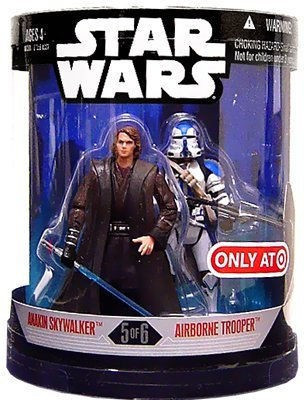 

Star Wars Order 66 Exclusive 2 Pack 5 of 6 Anakin Skywalker Airborne Trooper(Multicolor)
