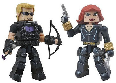 

Marvel Minimates Series 17 Hawkeye And Black Widow(Multicolor)