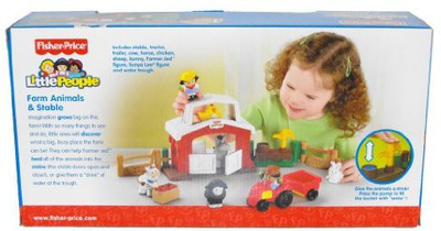 

Little People Fisher Price Discovery Farm Animals & Stable Play Set(Multicolor)