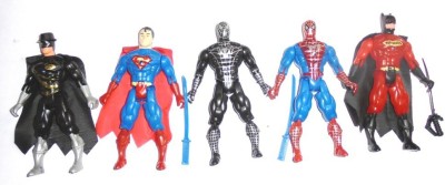 

Hari Om Enterprises Mini Super Heroes(Multicolor)