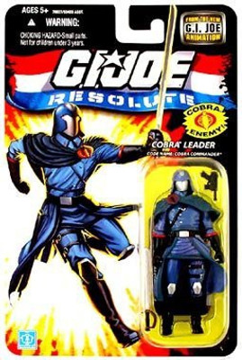

G.I. Joe Hasbro 3 3/4" Wave 13 Action Figure Cobra Commander Resolute(Multicolor)