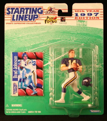 Starting Lineup Brad Johnson / Minnesota Vikings 1997 Nfl Starting Lineup(Multicolor)