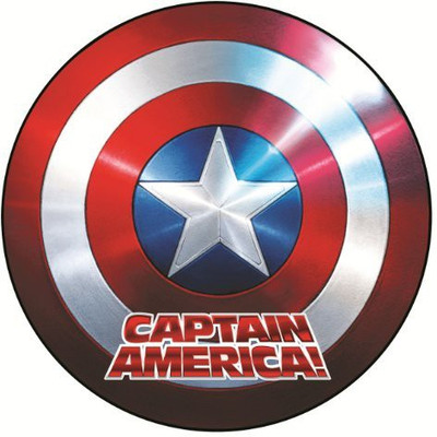 

Marvel Captain America Shield Car Magnet(Multicolor)