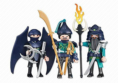 

Playmobil 3 Green Samurai Knights(Multicolor)