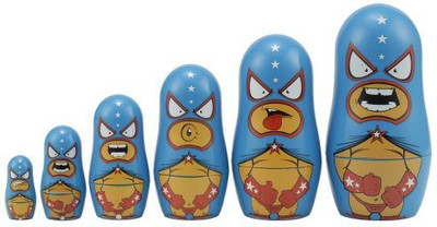 Matryoshka Madness Wrestler Matryoshka(Multicolor)