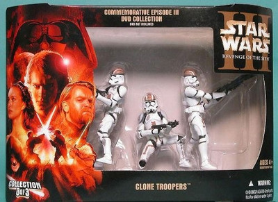 

Hasbro Wal-Mart Exclusive Commemorative Episode 3 Brown Clone Troopers 3-pack(Multicolor)