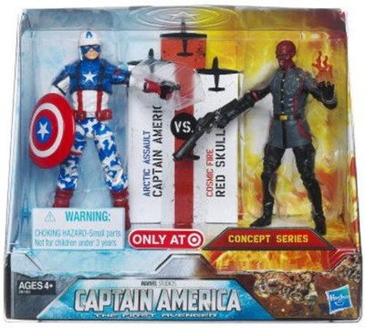 

Hasbro Captain America and Red Skull Exclusive Captain America Action Figure 2 Pack(Multicolor)