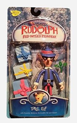 

Memory Lane Rudolph The Rednosed Reindeer Holiday Tall Elf With Presents(Multicolor)