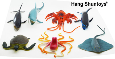 

Hang Shuntoys Ocean Animals Plastic Toys For Kids (7 Pcs. Pack)(Multicolor)