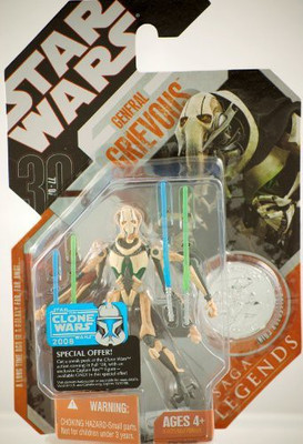 

Star Wars 3 3/4" General Grievous 4 Lightsabers 4 Arms(Multicolor)