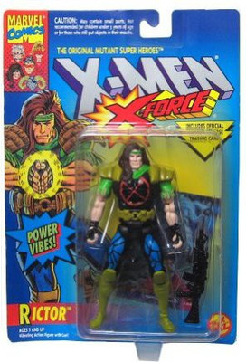 

X-Men Rictor 1994 Xmen / Xforce Series Power Vibes & Gun Trading(Multicolor)