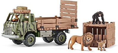 

Schleich Safari Animal Rescue Truck Play Set(Multicolor)