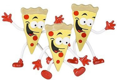 

DOMAGRON Bendable Pizza Guy (Pack Of 12)(Multicolor)