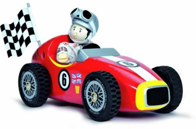 

Le Toy Van Wooden Red Racer And Budkin(Multicolor)