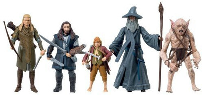 The Hobbit Exclusive Set Of 5 Includes Legolas Greenleaf Bilbo(Multicolor)
