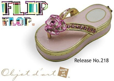 

Objet d' Art Objet D'Art Release 218 "Flip Flop" Beach Sandal Handmade(Multicolor)