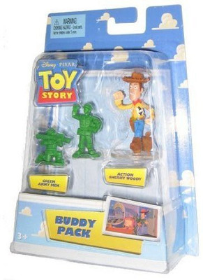 

Disney Pixar Story Mini Buddy Pack Green Army Men And Sheriff Woody(Multicolor)