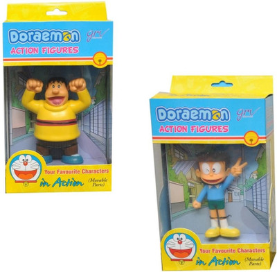 

GRVK Suneo And Gian 2 Action Figurines Toy(Multicolor)
