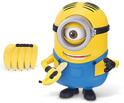 

Despicable Me Minions Deluxe Action Figure - Banana Munching Stuart(Multicolor)