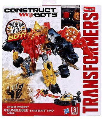 

Funskool Transformers Construct Bots Dinobot Warriors Bumblebee 61 Pieces(Multicolor)