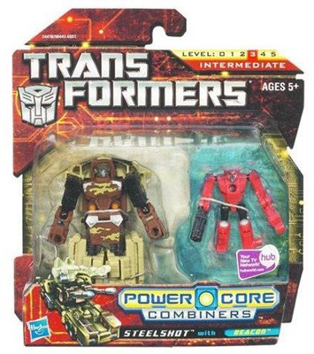 

Transformers Power Core Combiners Steelshot With Beacon 2Pack(Multicolor)