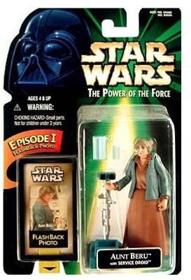 

Star Wars POTF2 Power of the Force Flashback Aunt Beru with Service Droid(Multicolor)