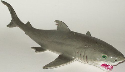 

Phil Seltzer Rubber Great White Shark Ocean Predator10"(Grey)