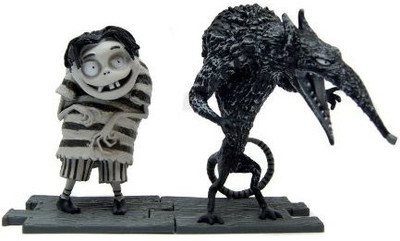 

The Bridge Direct Frankenweenie Edgar And Wererat Collectible Pack Of 2(Black)
