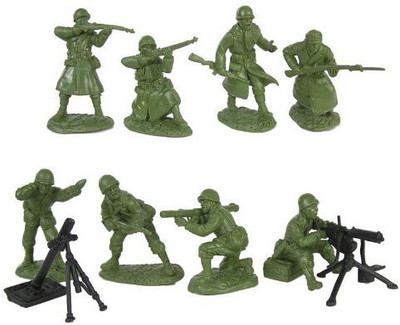 

Toy Soldiers of San Diego Wwii Us Army Infantry Fire Support Plastic Green Army Men(Multicolor)