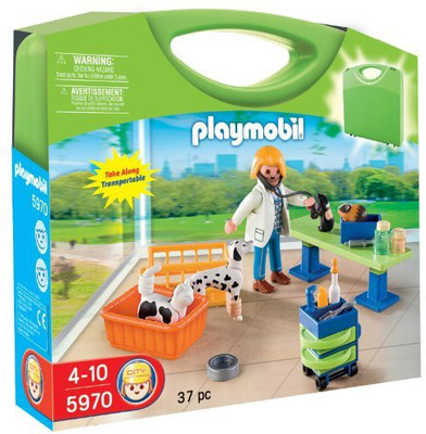 

Playmobil Carrying Case Vet Clinic Playset(Multicolor)