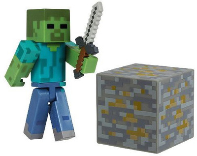 

Minecraft Core Zombie Action Figure with Accessory(Multicolor)