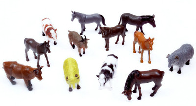 

Popular Plastic Animal,Trees and Barrier with bag(Multicolor)